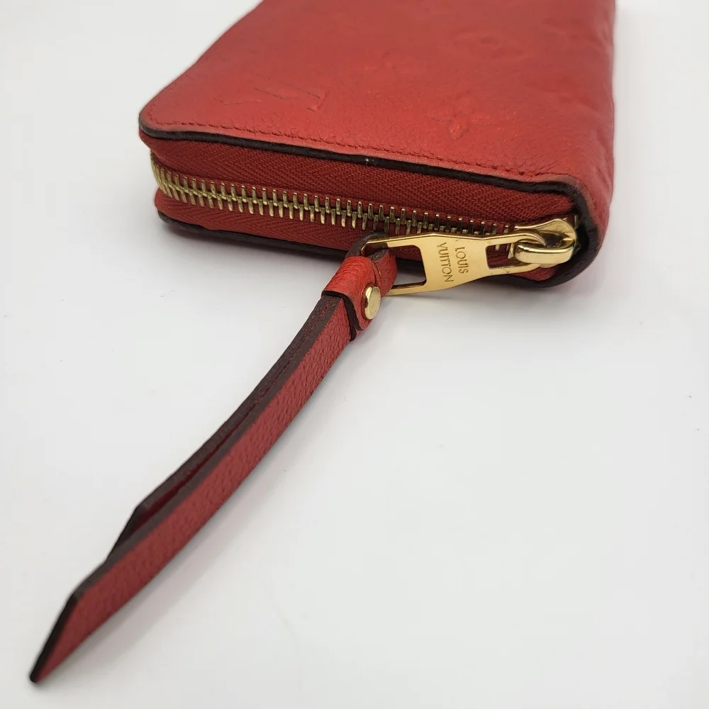 Louis Vuitton Portefeuille Clemence Empreinte Long Zippy Wallet,, authentic!!